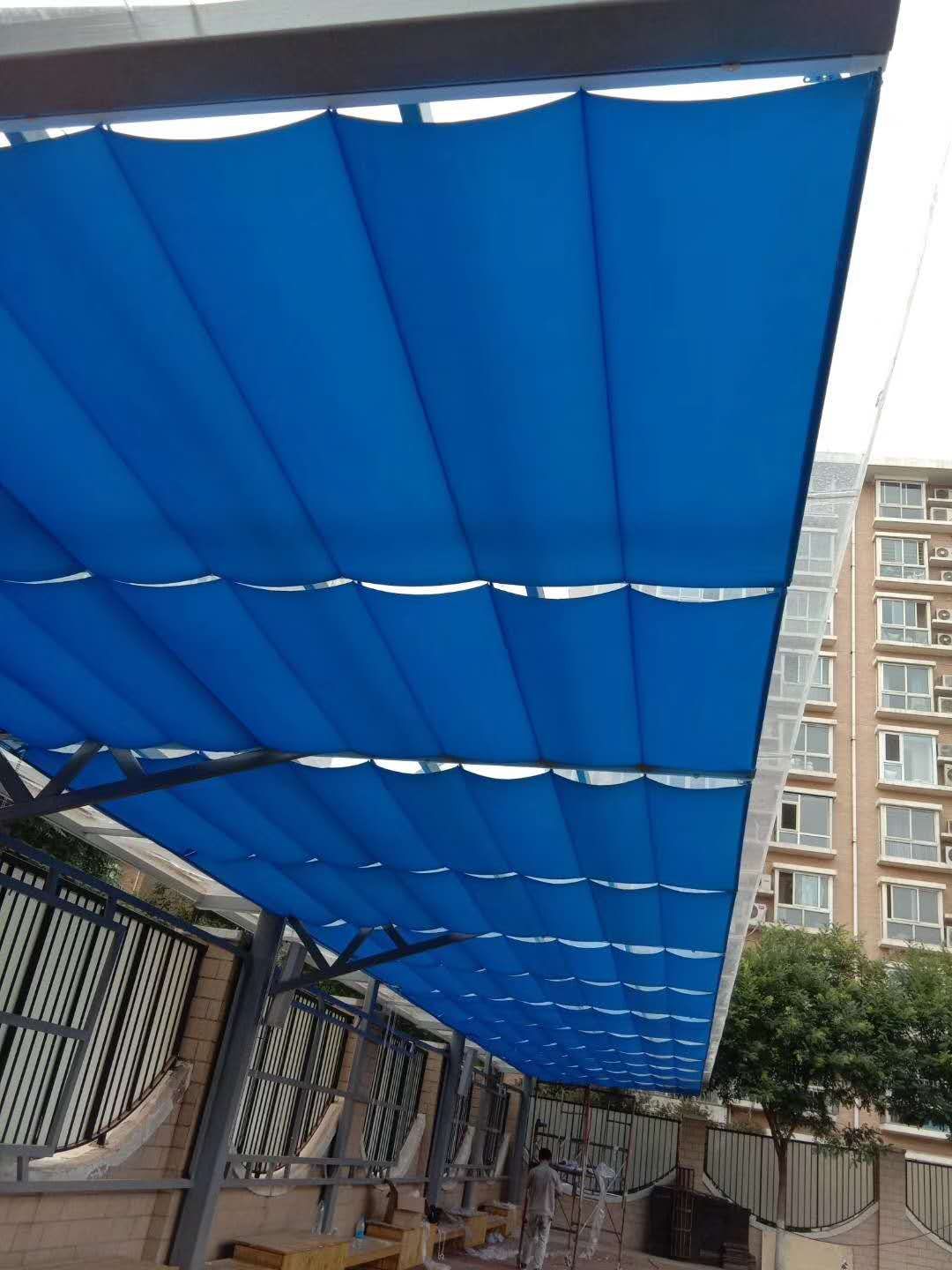 軌道折疊天棚遮陽簾